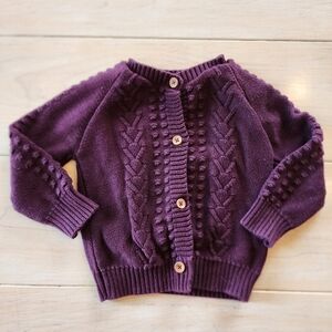 Jamie Kay dark purple size 3 year knitted sweater